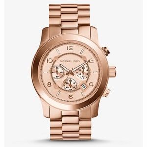 Micheal kors Oversized runway rose gold watch
